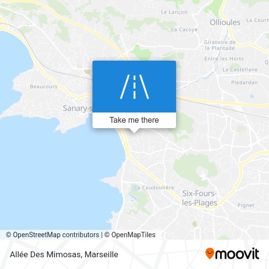 Allée Des Mimosas map