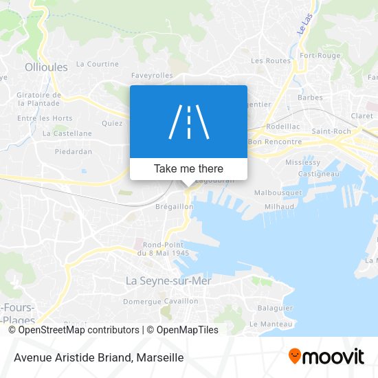 Avenue Aristide Briand map