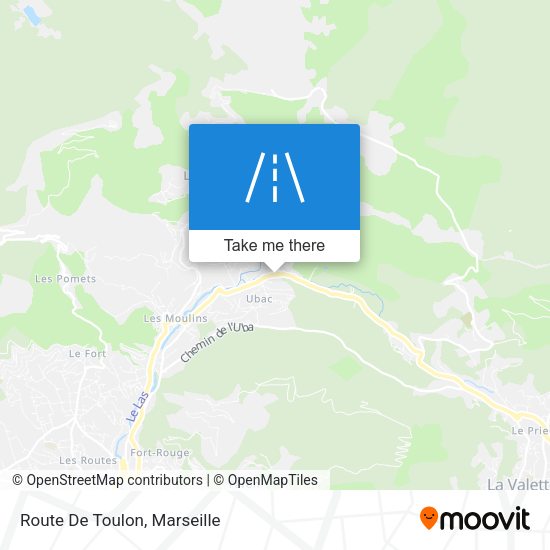 Route De Toulon map