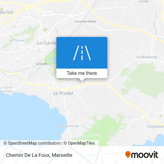Chemin De La Foux map