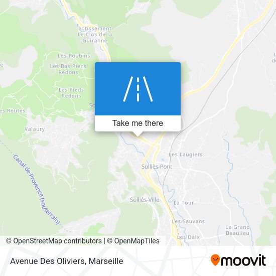 Avenue Des Oliviers map