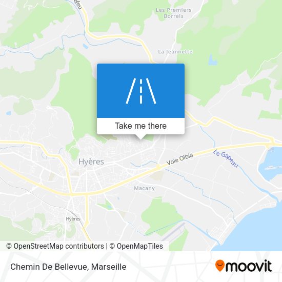 Chemin De Bellevue map