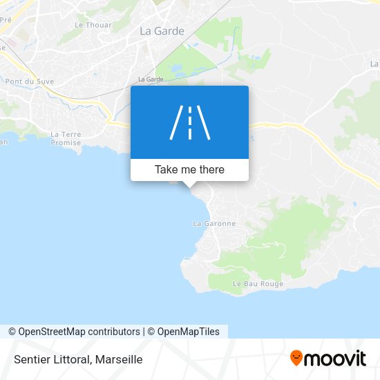 Sentier Littoral map