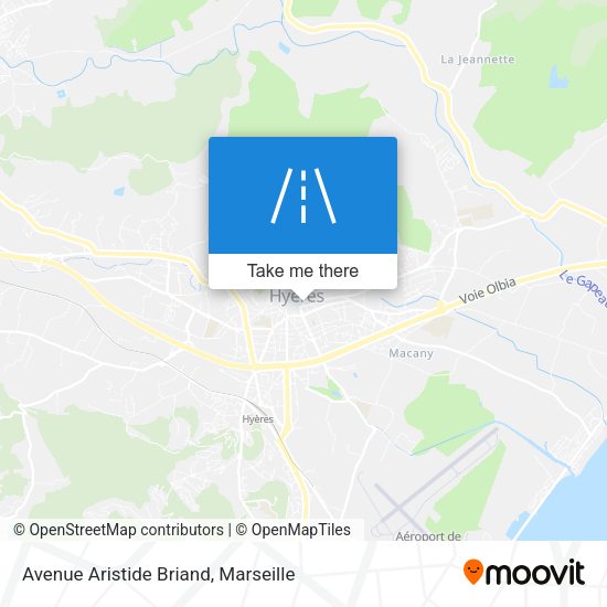Avenue Aristide Briand map