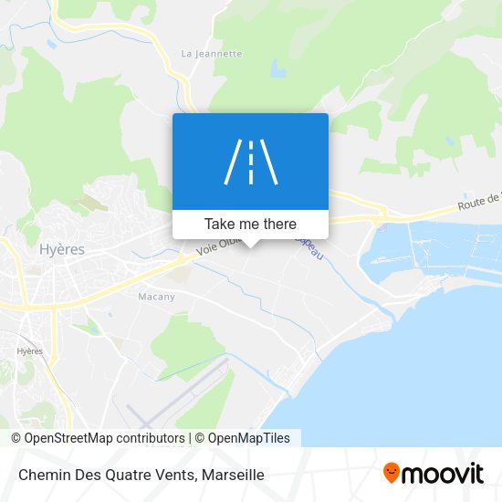 Chemin Des Quatre Vents map