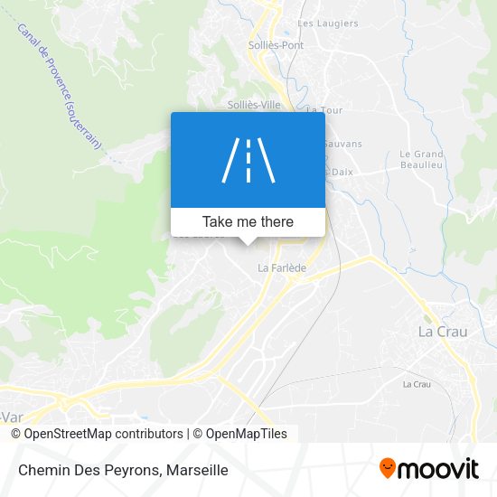 Chemin Des Peyrons map