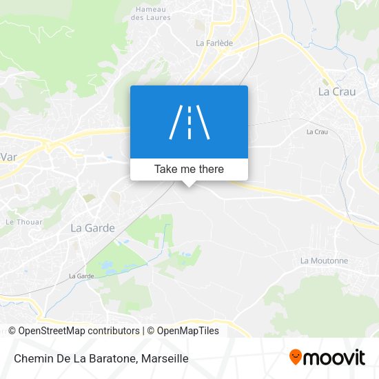 Chemin De La Baratone map