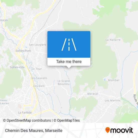 Chemin Des Maures map