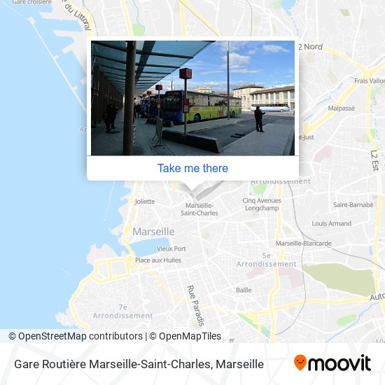 Gare Routière Marseille-Saint-Charles map