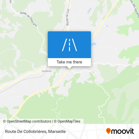 Route De Collobrières map