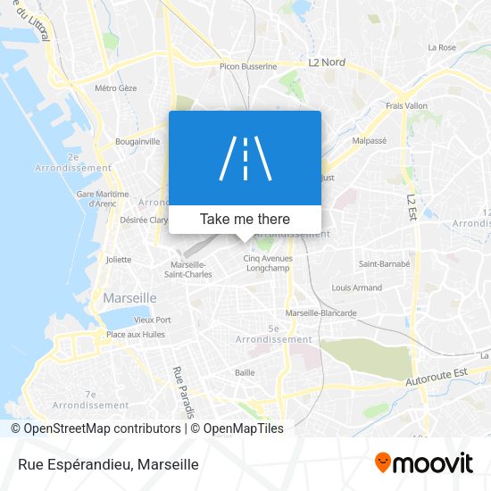 Rue Espérandieu map