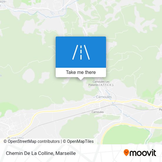 Chemin De La Colline map