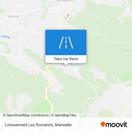 Lotissement Les Romarins map