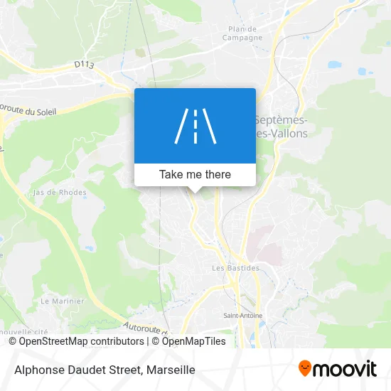 Rue Alphonse Daudet map