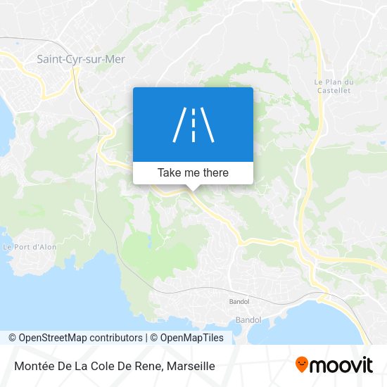 Montée De La Cole De Rene map