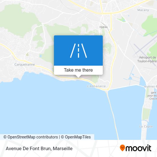 Avenue De Font Brun map