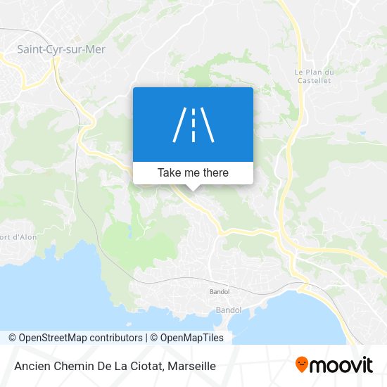 Ancien Chemin De La Ciotat map