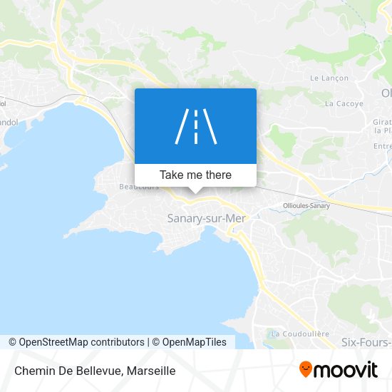 Chemin De Bellevue map