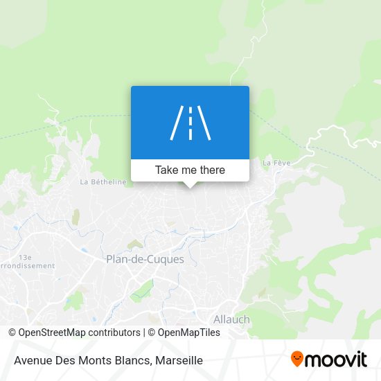 Avenue Des Monts Blancs map