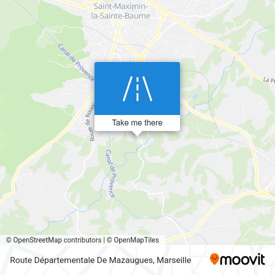 Route Départementale De Mazaugues map
