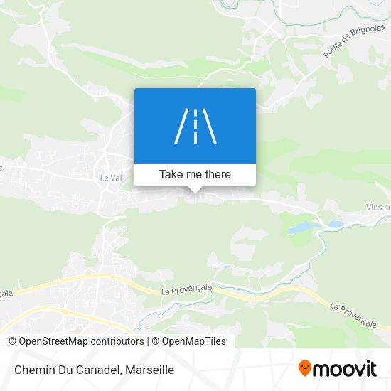 Chemin Du Canadel map