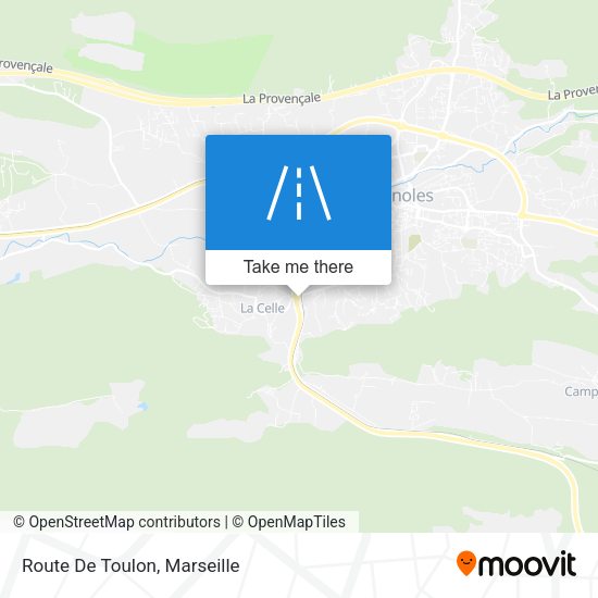 Route De Toulon map