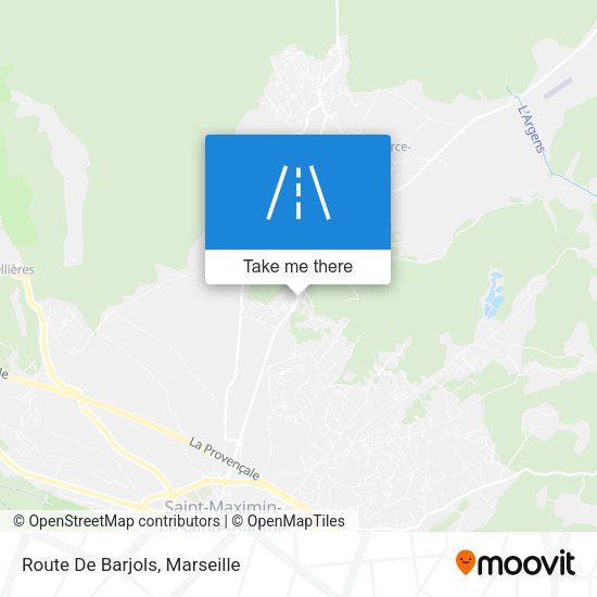 Route De Barjols map