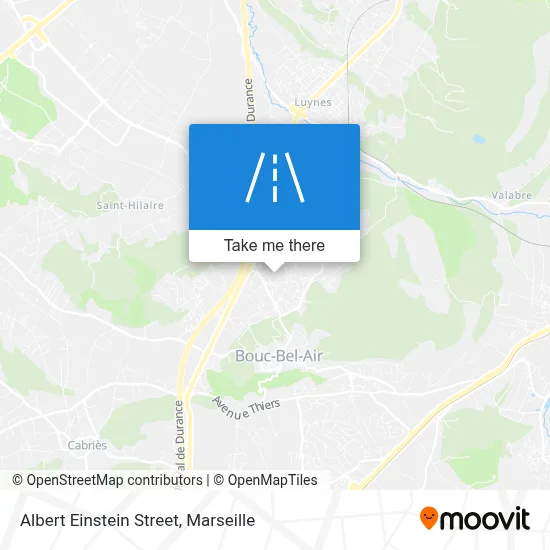 Rue Albert Einstein map