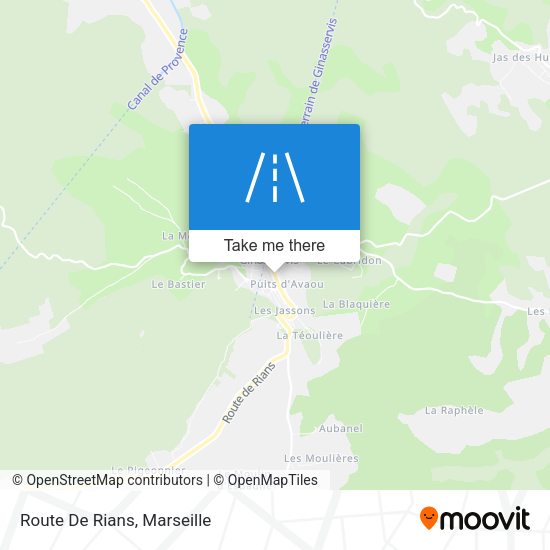 Route De Rians map