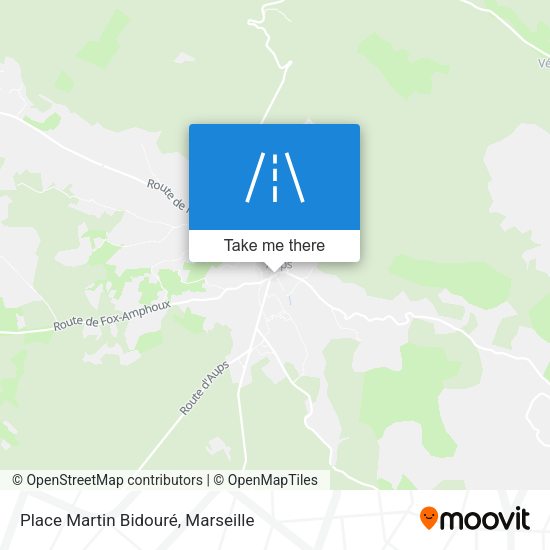 Place Martin Bidouré map