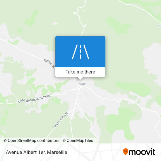 Avenue Albert 1er map