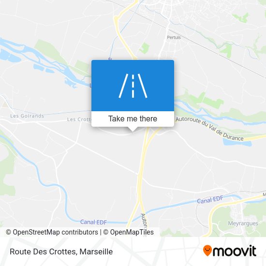 Route Des Crottes map