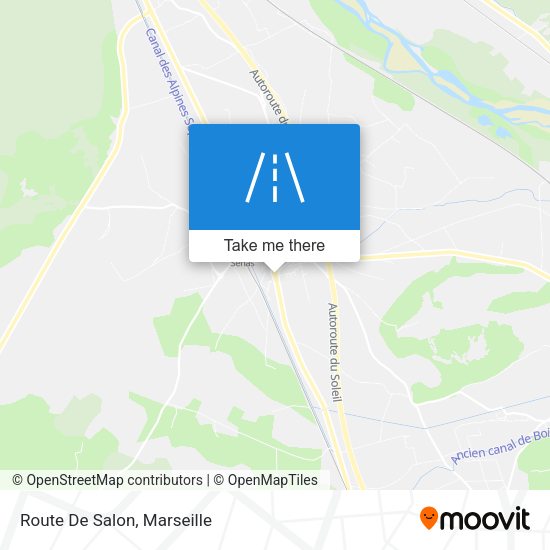 Route De Salon map