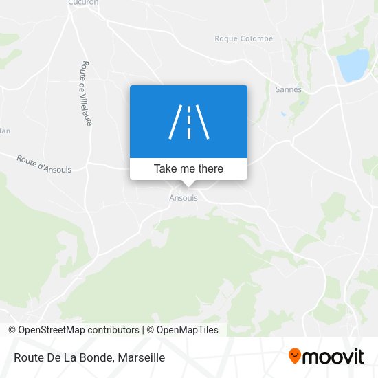 Route De La Bonde map