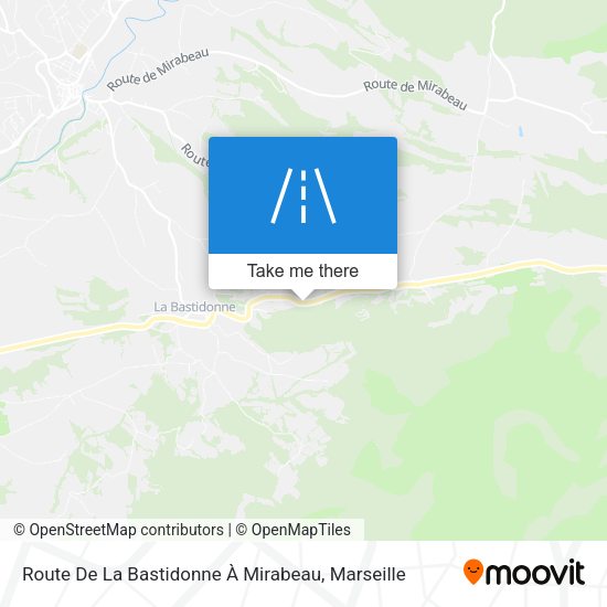 Route De La Bastidonne À Mirabeau map