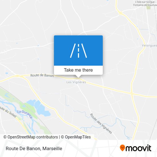 Route De Banon map