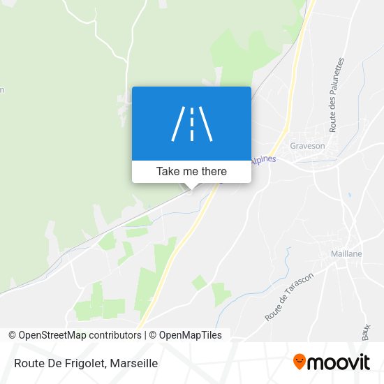 Route De Frigolet map