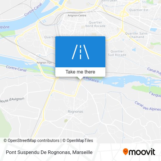 Pont Suspendu De Rognonas map