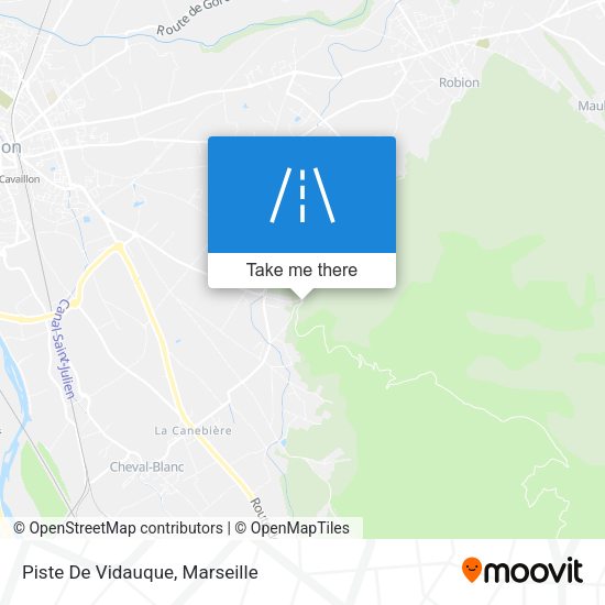 Piste De Vidauque map
