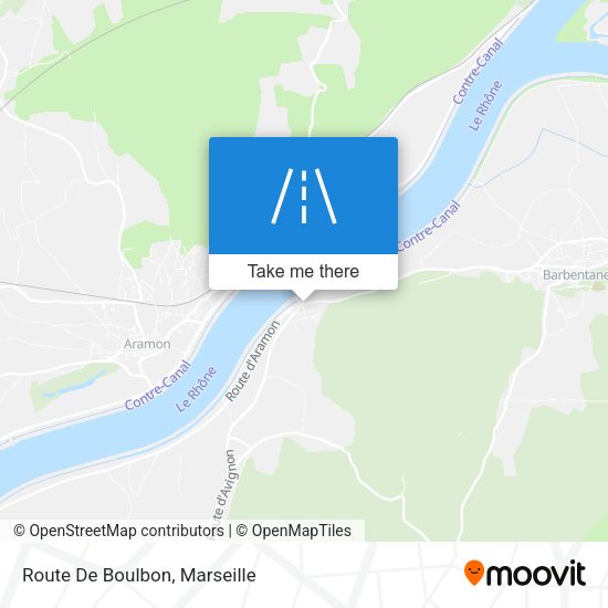 Route De Boulbon map