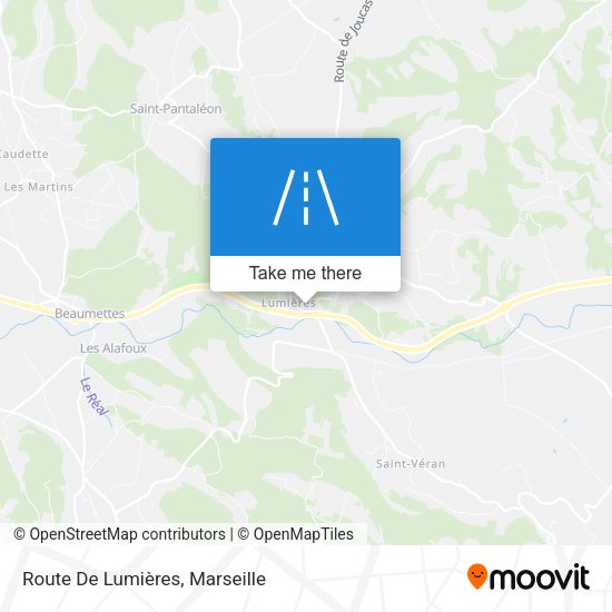 Route De Lumières map
