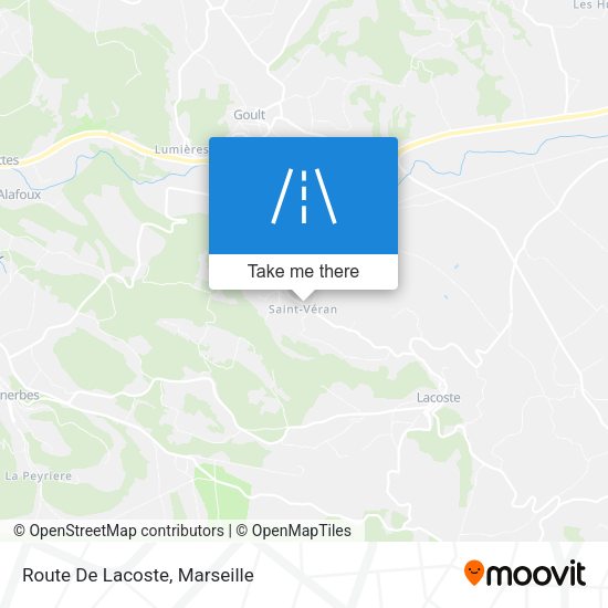 Route De Lacoste map