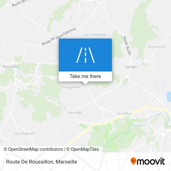 Route De Roussillon map