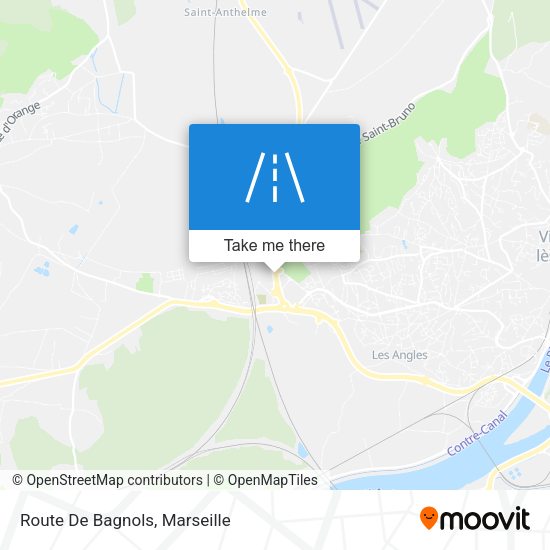 Route De Bagnols map