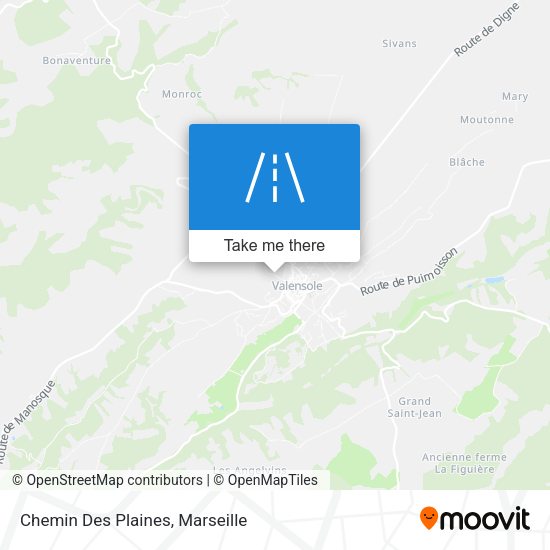 Chemin Des Plaines map