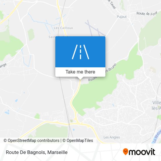 Route De Bagnols map