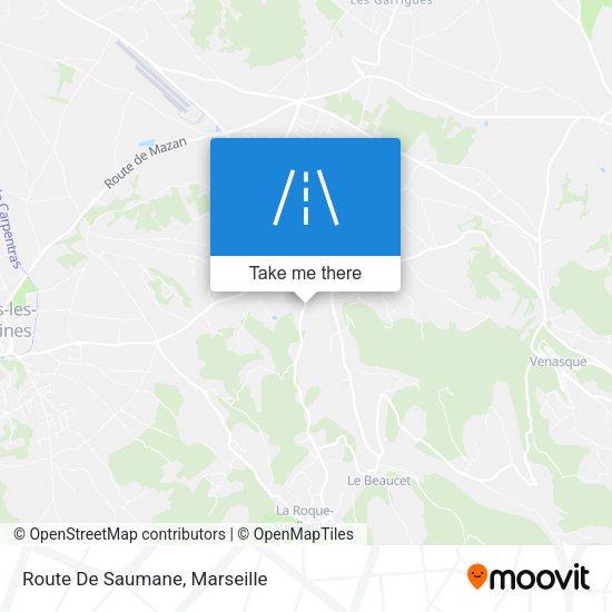 Route De Saumane map