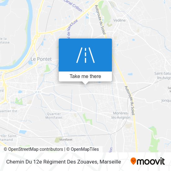 Chemin Du 12e Régiment Des Zouaves map