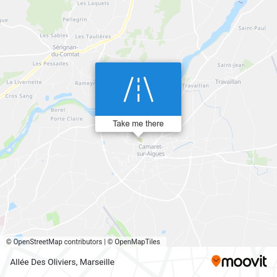 Allée Des Oliviers map
