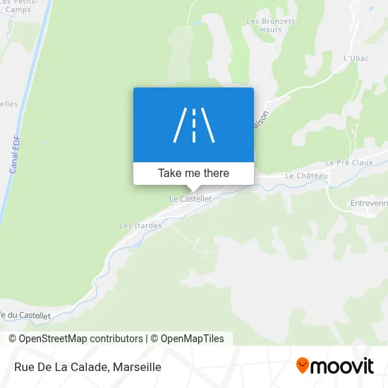 Rue De La Calade map